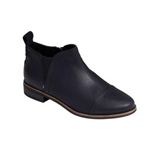 Toms Midnight Black Ankle Booties
